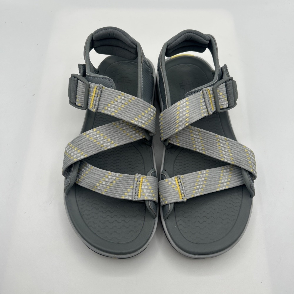 NEW Kuru Women's Current Sandal, Gray, Soft Yellow,Walking,Hiking, SZ: 8 M, NWOB - Picture 2 of 15